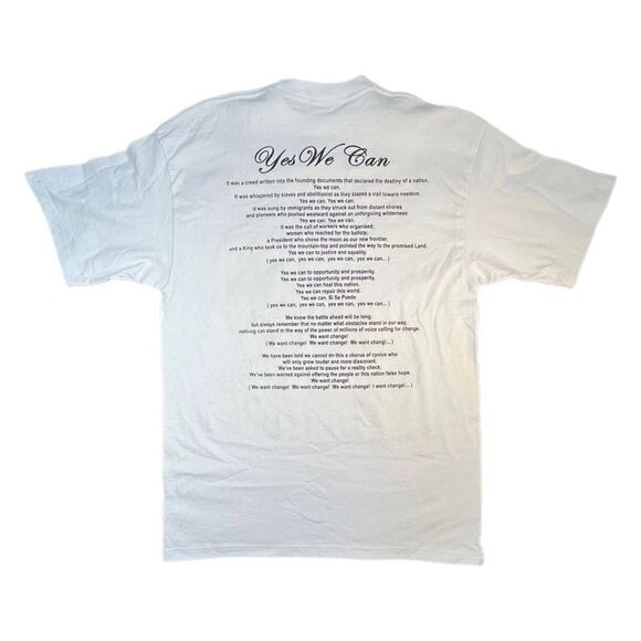 Y2K Obama Yes We Can Election Tee - Picture 2 of 6